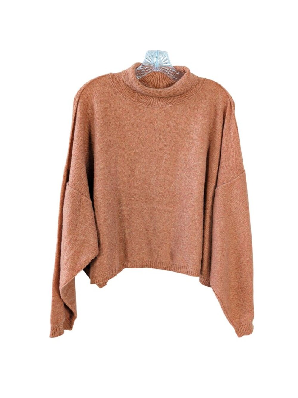 Free People Cashmere Sweater Womens S Terracotta Layered Minimalist boho comfy